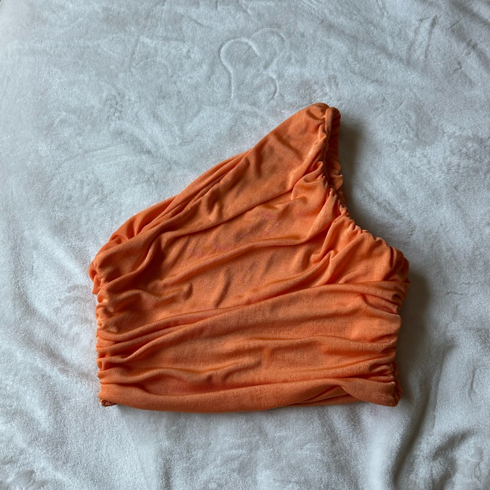Orange crop top